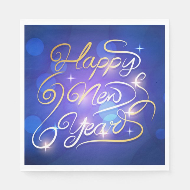 Happy New Years Paper Napkins (Front)