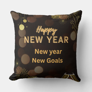 Happy new yearThrow Pillow design.instant download