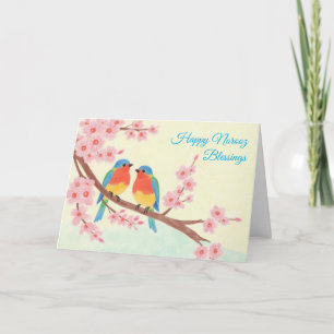 Happy Norooz Birds Persian New Year Holiday Card
