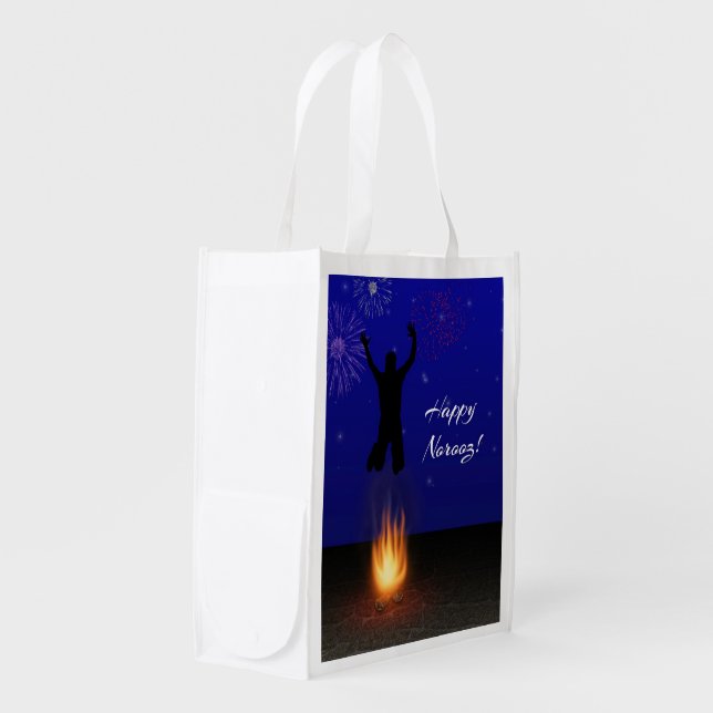 Happy Norooz Chahar-Shanbeh-Suri Grocery Bag (Front Side)