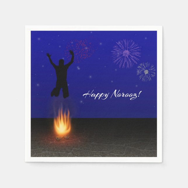 Happy Norooz Chahar-Shanbeh-Suri Napkins (Front)