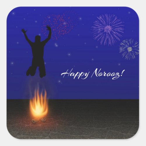 Happy Norooz Chahar_Shanbeh_Suri Square Sticker