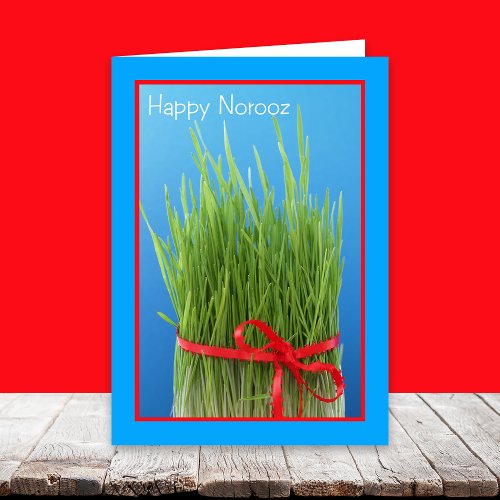 Happy Norooz Persian New Year Card __ Wheat Grass