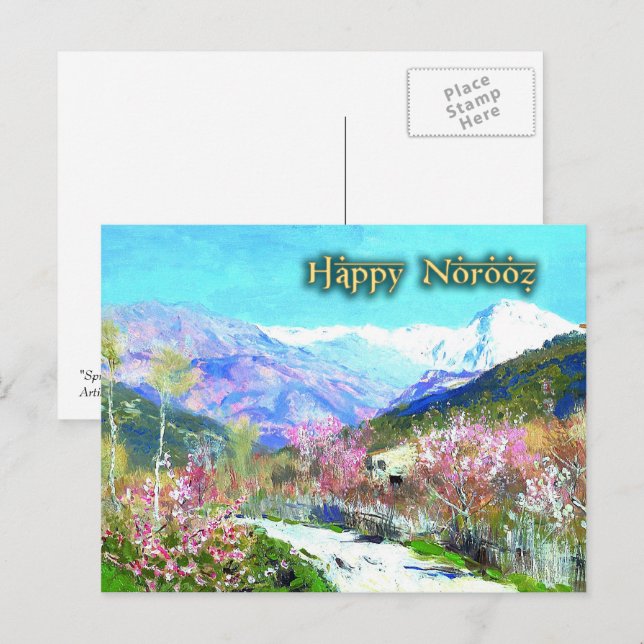 Happy Norooz. Persian New Year Postcards (Front/Back)