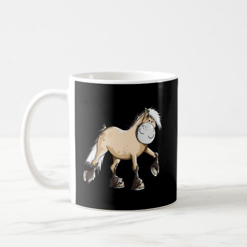 Happy Norwegian Horse I Fjord Horse For Riders Coffee Mug