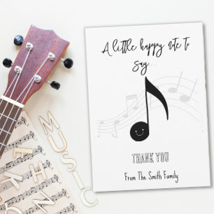 happy note music teacher gift CARD HOLDER
