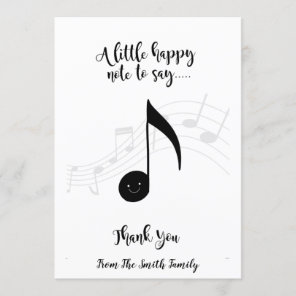 happy note music teacher gift CARD HOLDER