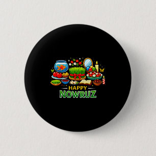 Happy nowruz for persian new year norooz men women button