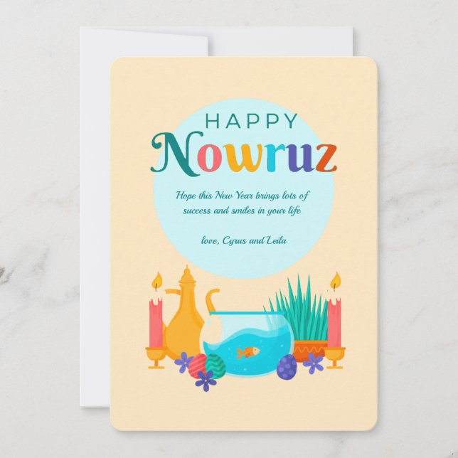Happy Nowruz  Holiday Card (Front)