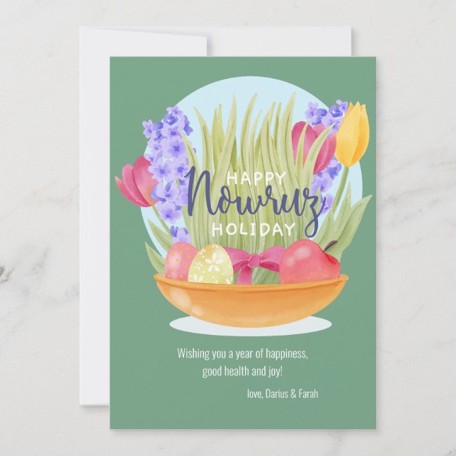 Happy Nowruz Holiday Card (Front)