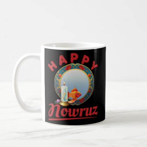 Happy Nowruz Mubarak Goldfish Mirror Candle Persia Coffee Mug