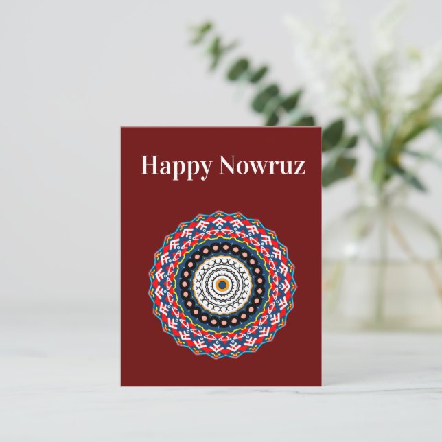Happy Nowruz New Year Holiday Card (Standing Front)