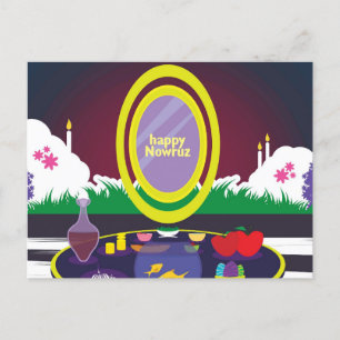 Happy Nowruz New Year Postcard