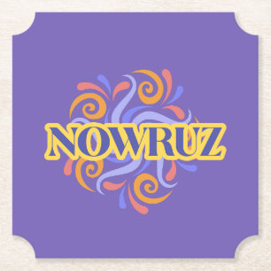 Happy Nowruz Paper Coaster