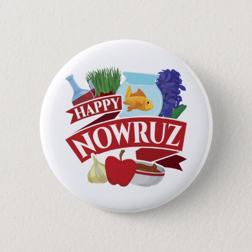 Happy Nowruz Persian New Year Button
