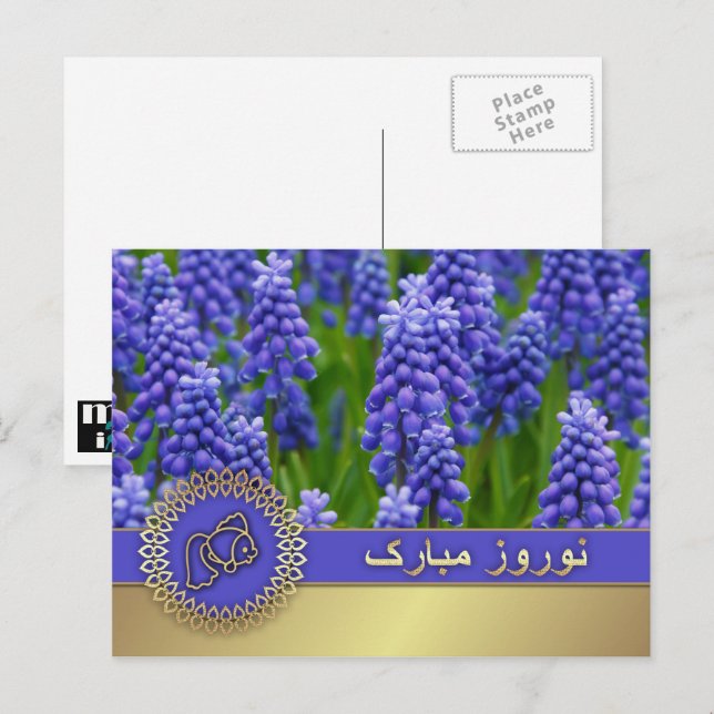 Happy Nowruz. Persian New Year  Holiday Postcard (Front/Back)