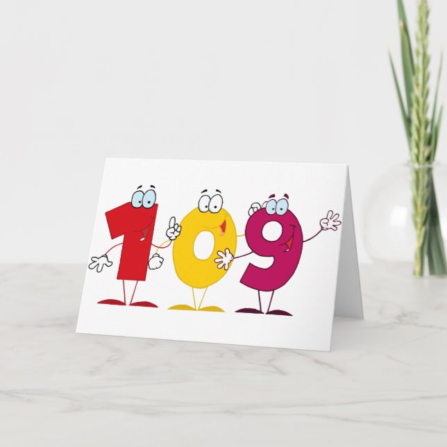 Happy Number 109 Card (Front)