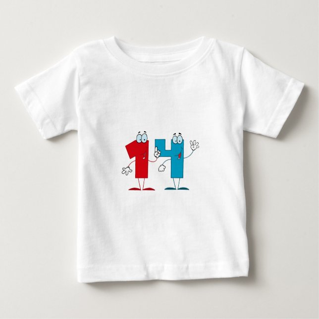Happy Number 14 Baby T-Shirt (Front)