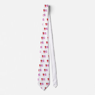 Happy Number 16 Neck Tie