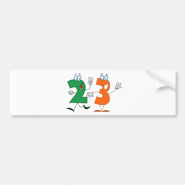 Happy Number 23 Bumper Sticker (Front)