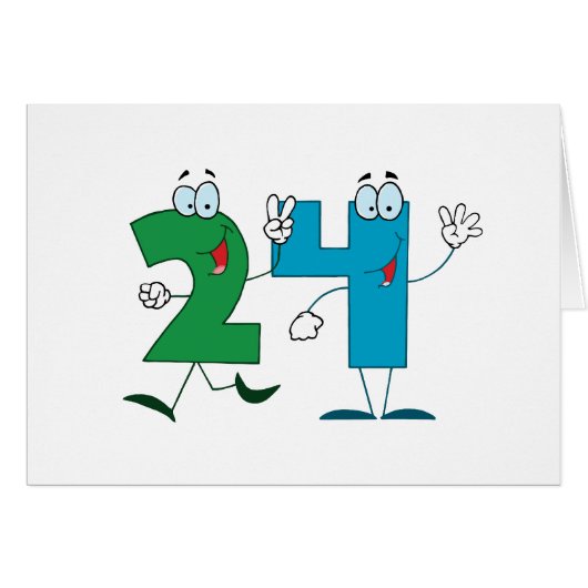 Happy Number 24 Cards (Front Horizontal)
