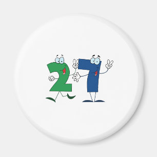 Happy Number 27 Magnet