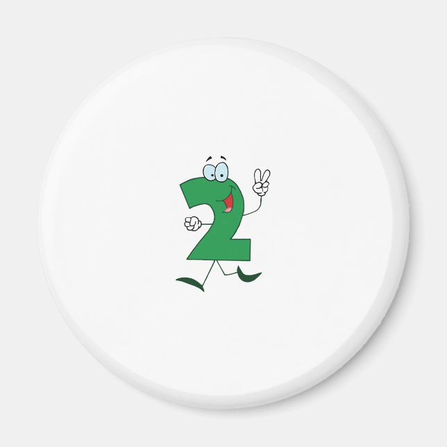 Happy Number 2 Magnet (Front)