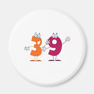 Happy Number 39 Magnet