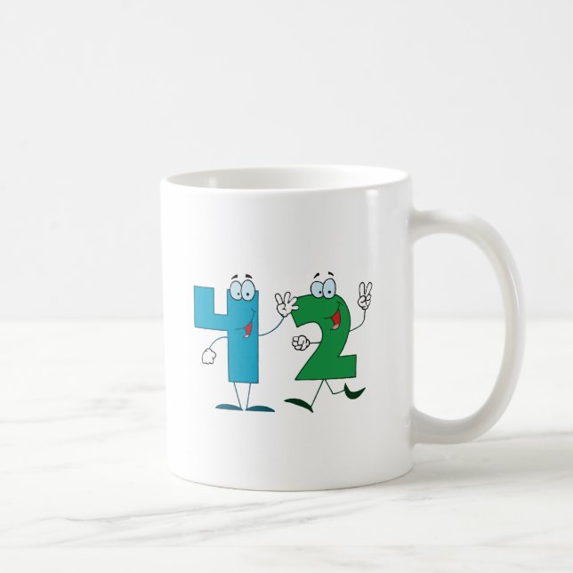 Happy Number 42 Coffee Mug (Right)