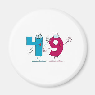 Happy Number 49 Magnet
