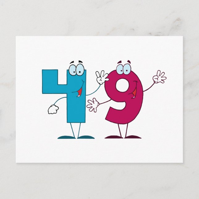 Happy Number 49 Postcard (Front)