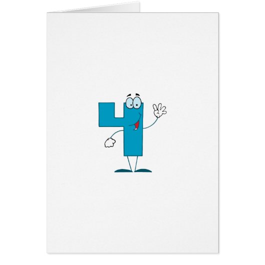 Happy Number 4 Cards (Front)