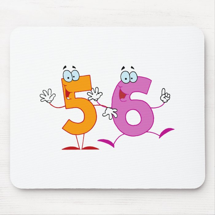 Happy Number 56 Mousepads