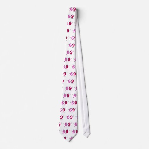 Happy Number 69 Neck Tie