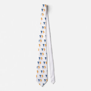 Happy Number 75 Neck Tie