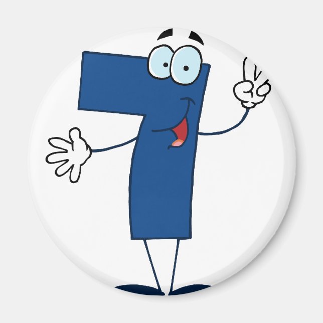 Happy Number 7 Magnet (Front)