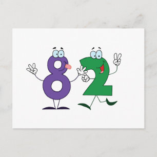 Happy Number 82 Postcard