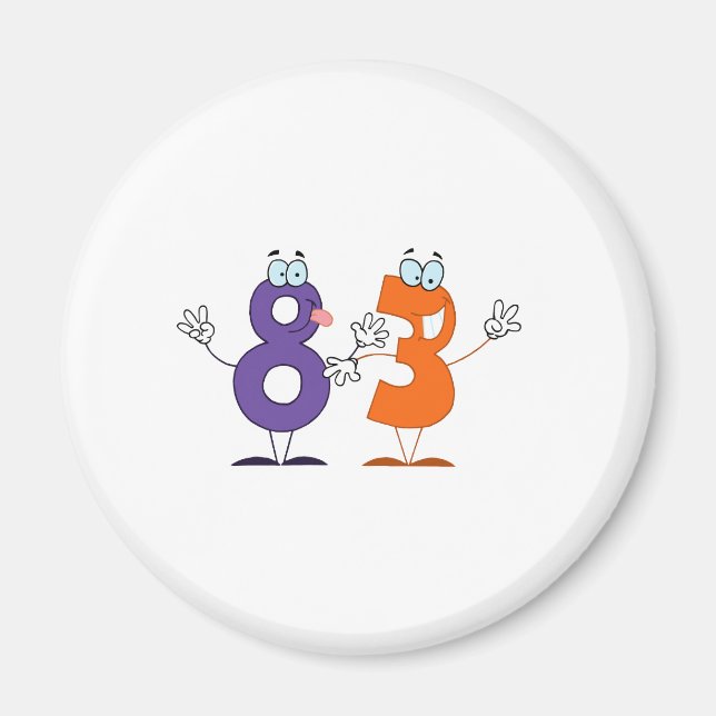 Happy Number 83 Magnet (Front)