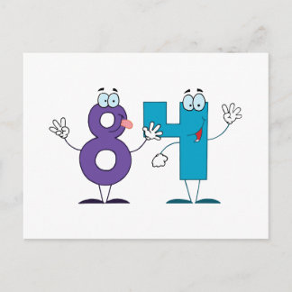 Happy Number 84 Postcard