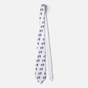 Happy Number 87 Neck Tie