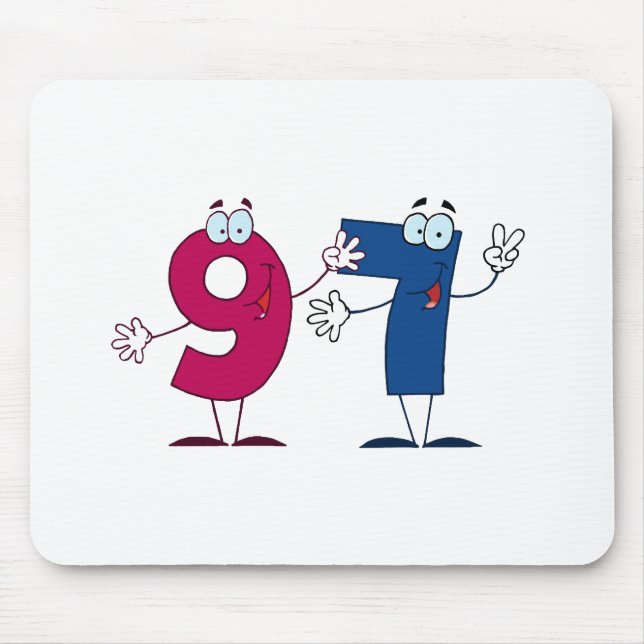 Happy Number 97 Mouse Pad (Front)