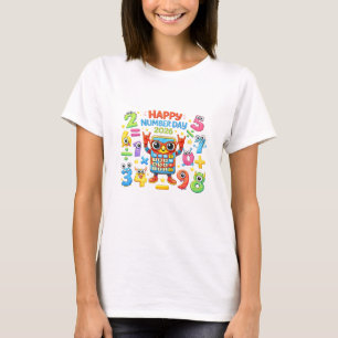 Happy Number Day 2026 Cute Maths T Shirt for Kids