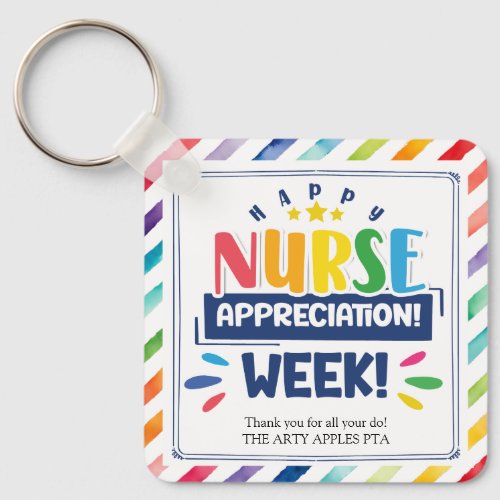Happy nurse appreciation week keychain