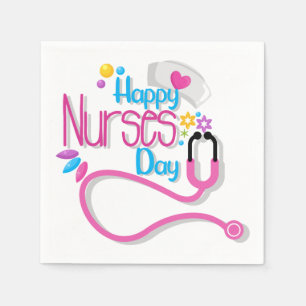 Happy Nurse Day Paper Napkins