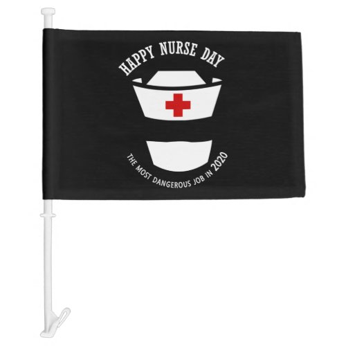 happy nurse day Premium Car Flag