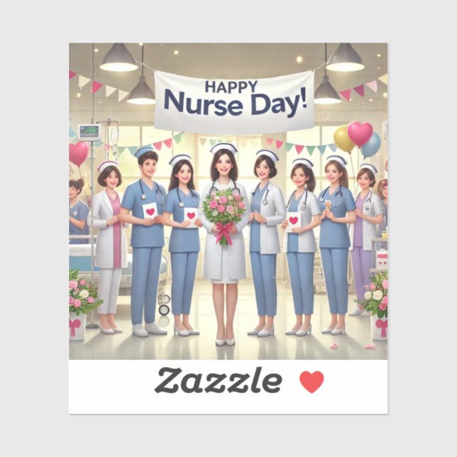 Happy nurse day sticker (Sheet)