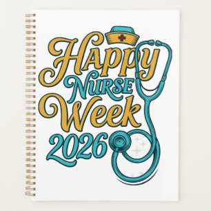 Happy Nurse Week 2026 Stethoscope Shirt Design_1 Planner