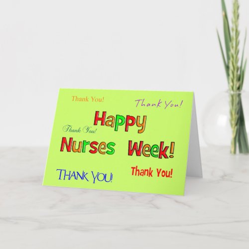 Happy Nurse Week Greeting Card