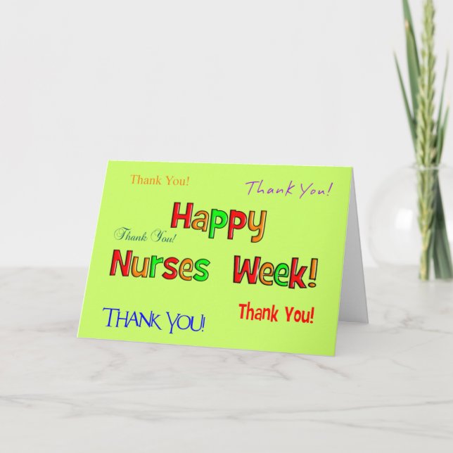 Happy Nurse Week Greeting Card (Front)