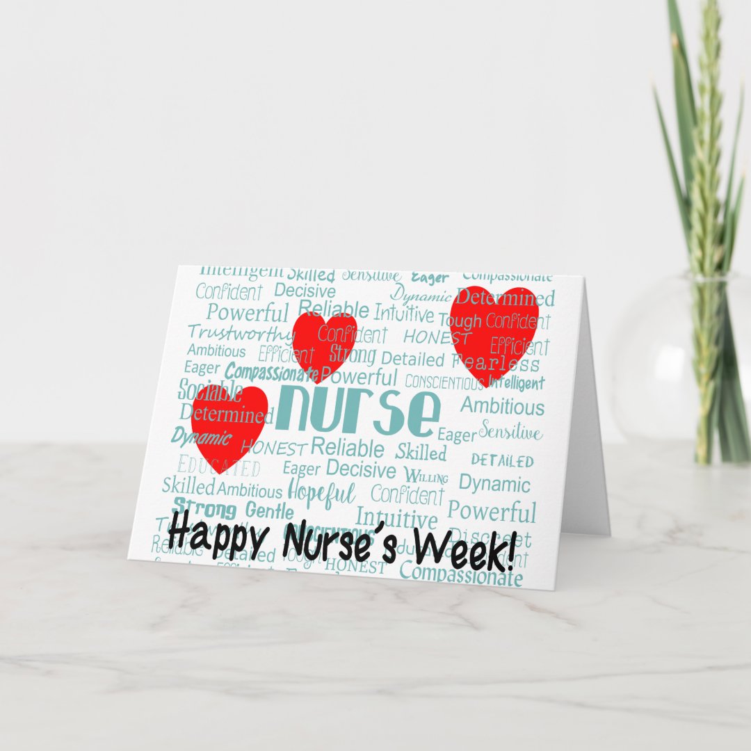 Happy Nurse Week Greeting Card | Zazzle